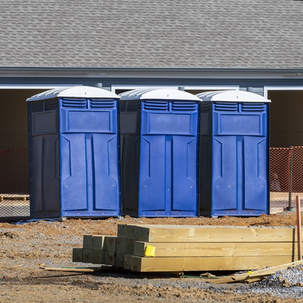 are there any restrictions on where i can place the porta potties during my rental period in Gregory